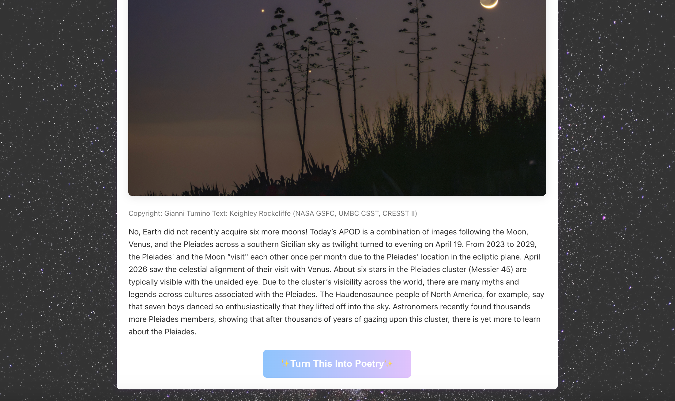 APOD screenshot
