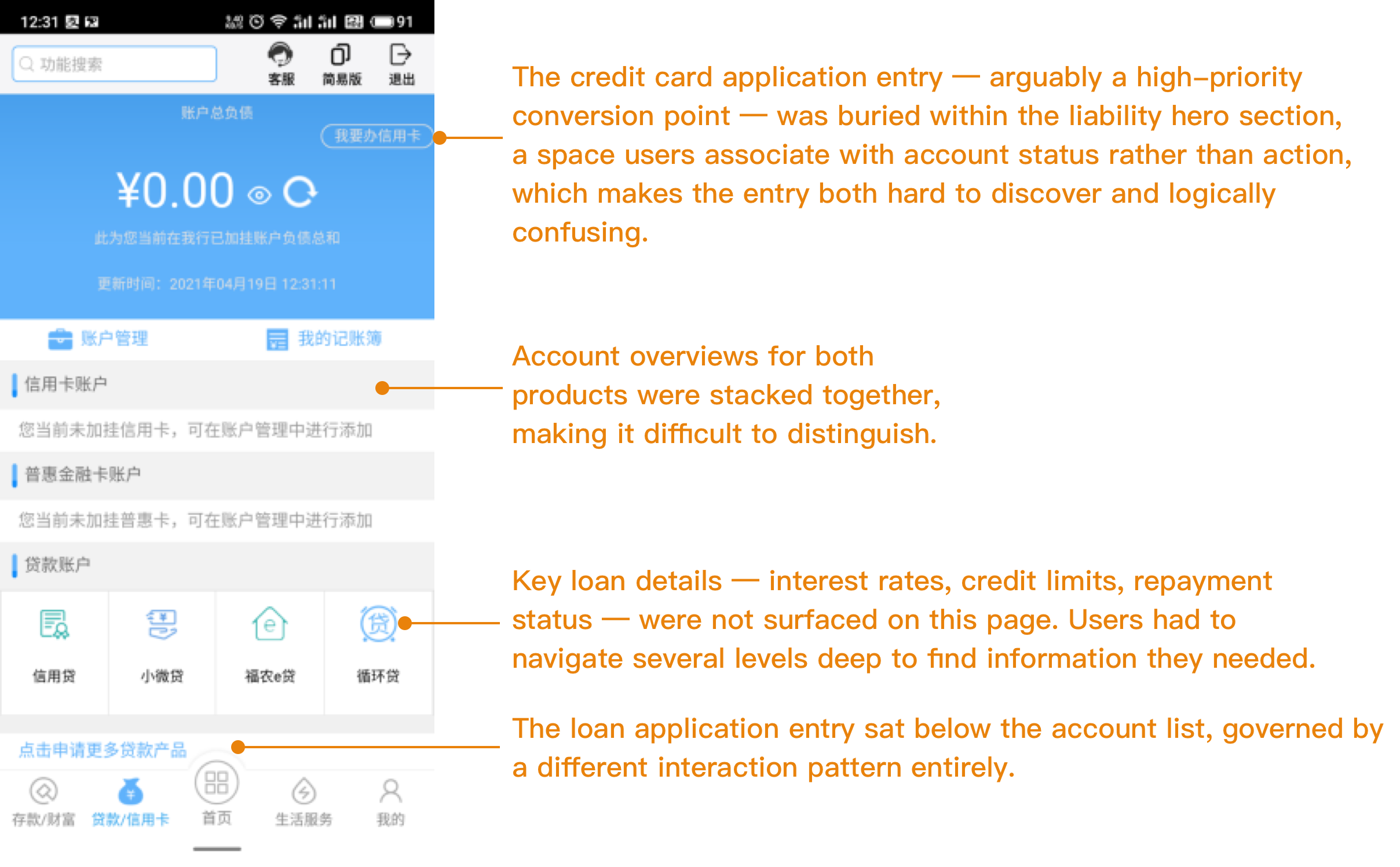 Usability audit — unclear architecture